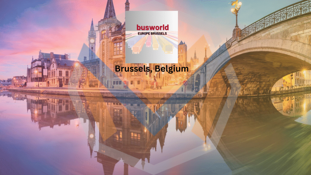 Who are the exhibitors in Busworld 2025 Brussels Belgium?
